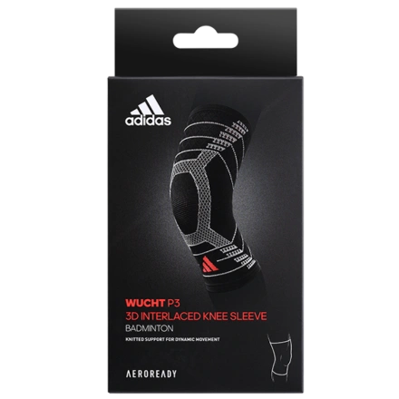 【台灣製】adidas AEROREADY WUCHT P3 高機能3D立體針織加強型彈性運動護膝套-3